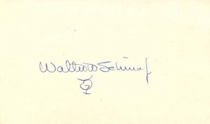 Walter Marty "Wally" Schirra Jr. signed card - Astronaut Autograph - SOLD